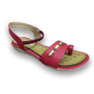 Red Girly Comfort Sandals