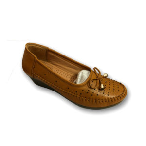 Tan Wedges Loafers