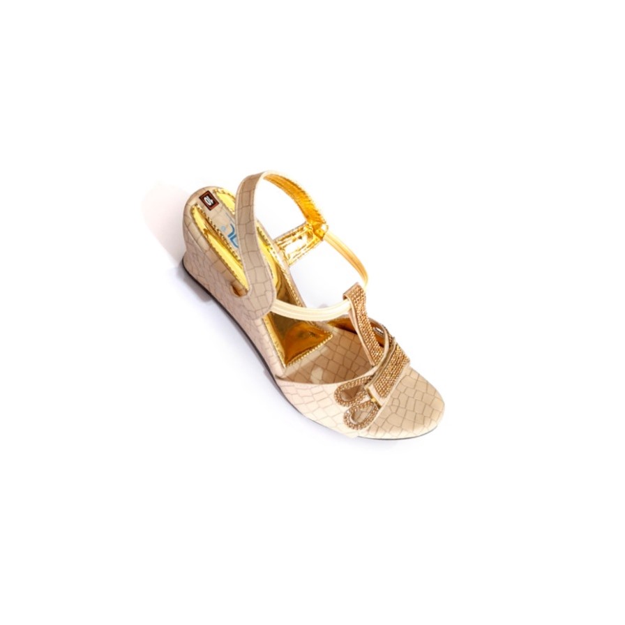 Strappy Espadrille Wedges - Gold | Boden US