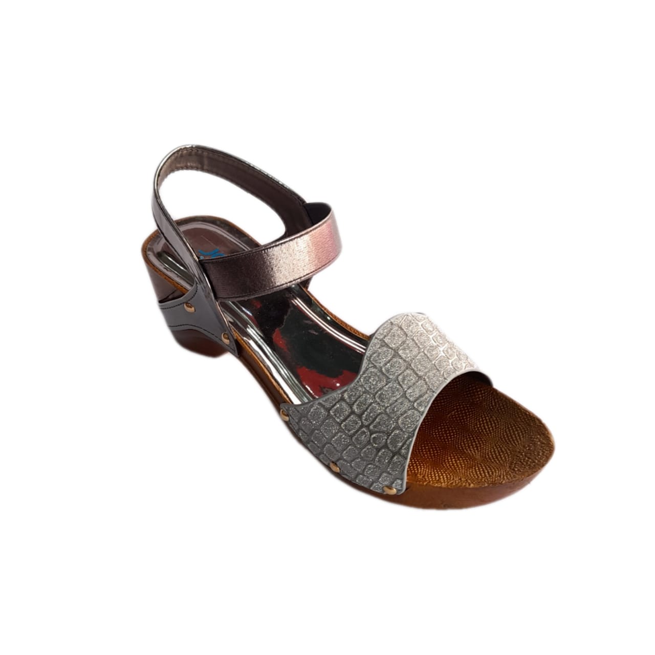 JAL Grey Wedge Sandals For Women - Jalshoes